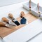 Makerflo Charcuterie Cheese Board Set 16.25" x 12" Acacia Wood Marble Design 3 Bowls, 3 Spoons, 4 Utensils for Craft & DIY Personalization - Laser Engraving, Epoxy, UV DTF, Vinyl Individually Wrapped
